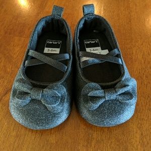 Black glitter baby shoes 3-6 months *free shipping